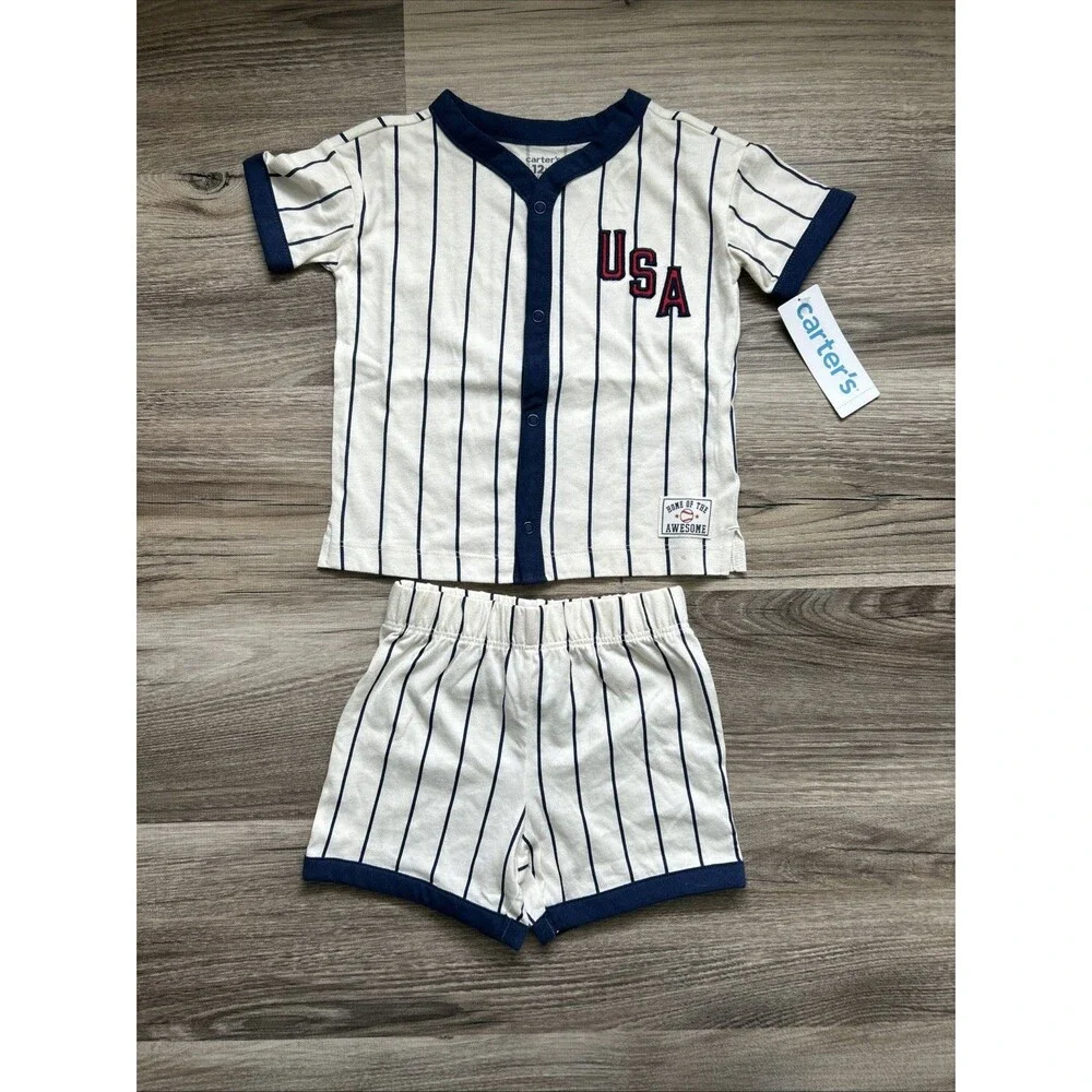 NWT Carters OskKosh Baby Boy 12 Months 6 Piece Summer Bundle